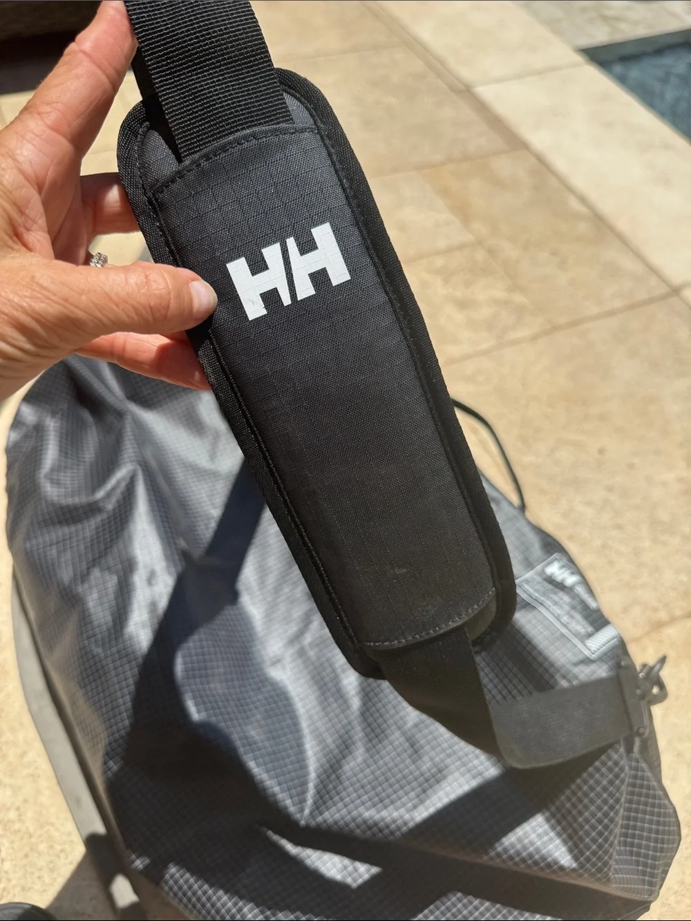 Helly Hansen Black High Tide 65 L Duffel Bag - HH Logo Travel Bag